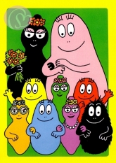 Postkarte Barbapapa