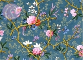 Kilburn, William - Postkarte Marble end paper, Blumenranken