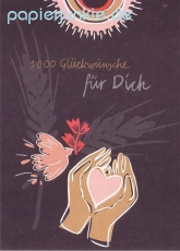 Postkarte 1000 Glückwünsche für Dich