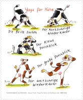 Brillenputztuch Yoga für Kühe