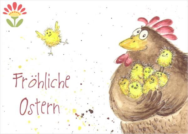 Postkarte Fröhliche Ostern