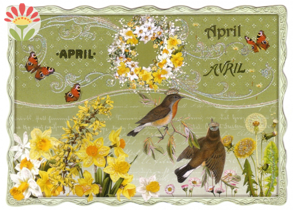 4/ Postkarte April