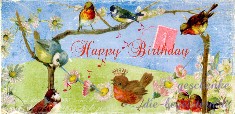 Postkarte Happy Birthday