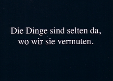 Postkarte Die Dinge ...