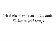 Postkarte Zukunft