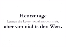 Postkarte Heutzutage