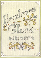 Postkarte Herzlichen Glückwunsch