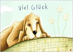 Postkarte Viel Glück