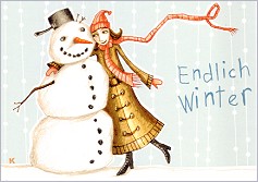 Postkarte Endlich Winter