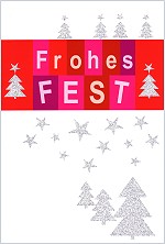 Klappkarte Frohes Fest