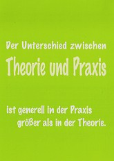 Postkarte Theorie & Praxis