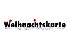 Postkarte Weihnachtskarte