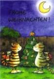 Weihnachtspostkarte Katzen