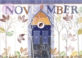 11/ Postkarte November, Haus