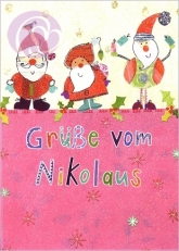 Postkarte Grüße vom Nikolaus