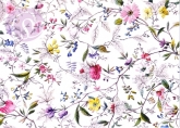 Kilburn, William - Postkarte Textildesign, Blumenranken