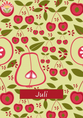 07/ Postkarte Juli, Früchte