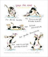 Brillenputztuch Yoga für Kühe, Weihnachten