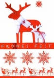 Postkarte Frohes Fest, Elche