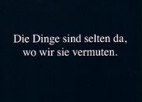 Postkarte Die Dinge ...