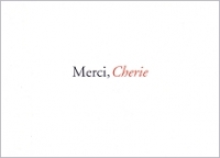 Postkarte Merci, Cherie