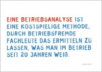 Postkarte Eine Betriebsanalyse