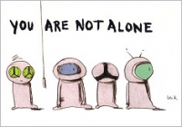 Postkarte You are not alone