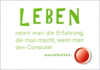 Postkarte Leben